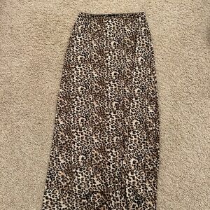 Pitaya Cheetah Print Maxi Skirt
